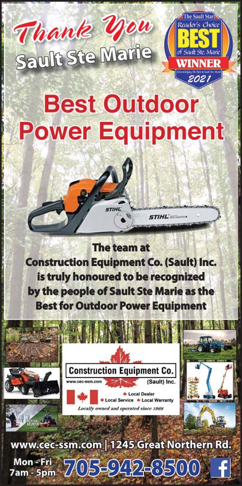 About Us Construction Equipment Co. (Sault) Inc. Sault Ste Marie